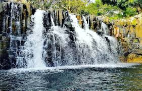 Rochester Falls waterfall near Souillac, Mauritius