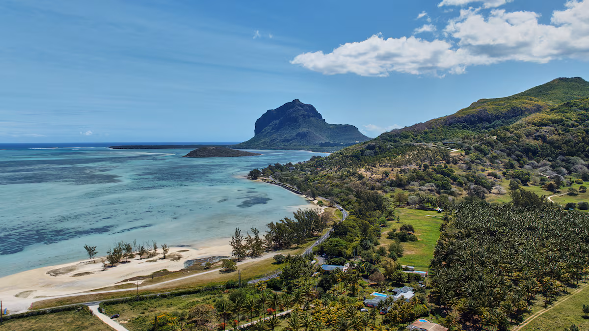 Souillac coastline at sunrise, South Mauritius